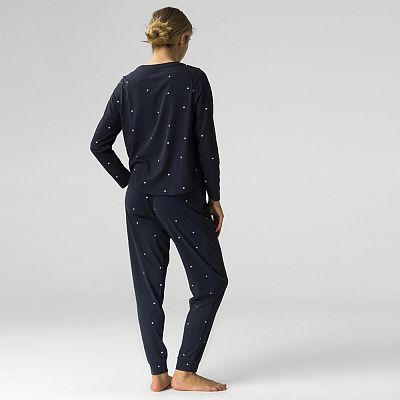 NLP 481 (NLP 481 Комплект дом. жін. ( футб. дов. рук. + брюки) L/GRA)