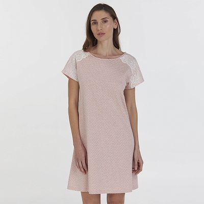 LDK 120/23/01 (LDK 120/23/01 Сорочка дом. корот. рук. XXL/рожевий)