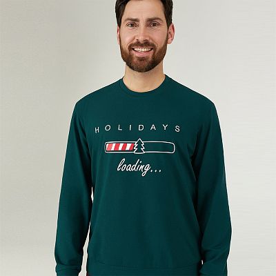 MPF 0580/02/01 (MPF 0580/02/01 Комплект дом. чол. (футб. дов. рук.+брюки) S/зелений)