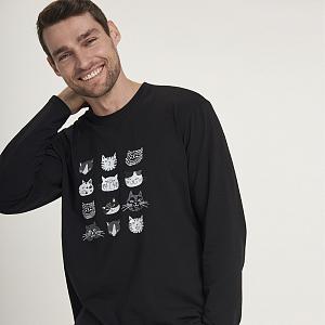 MPK 0880/15/02 (MPK 0880/15/02 Комплект дом. муж. (футб. дл. рук.+брюки) M/чорний)