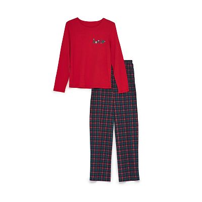 LPK 0180/39/01 (LPK 0180/39/01 Комплект дом. жін. (футб. дов. рук.+брюки) S/черв.)