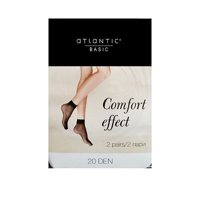 BLT 012 Comfort effect 20 den (BLT 012 Comfort effect носки жен. 20 den NERO (ONESIZE) 2 пары)