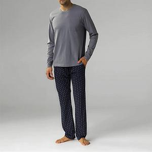 NMP 373 (NMP 373 Комплект дом. чол. (футб. дов. рук.+брюки) XL/SZA/GRA)