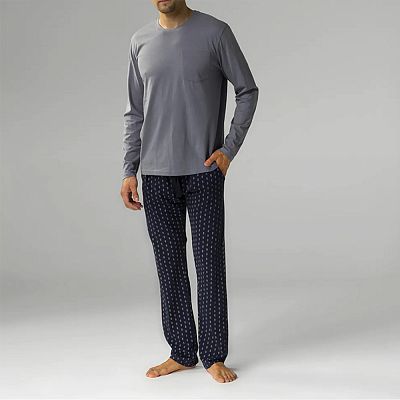 NMP 373 (NMP 373 Комплект дом. чол. (футб. дов. рук.+брюки) XL/SZA/GRA)