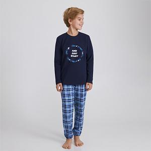 BPF 0881/01/01 (BPF 0881/01/01 Комплект дом. мальч. (футб. дл. рук.+брюки) p.116/син.)