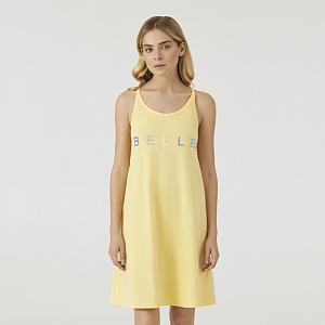 LDK 112/28/02 (LDK 112/28/02 Сорочка дом. тонк. брет. S/жовтий)