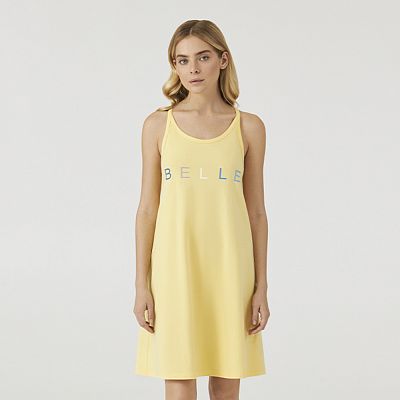 LDK 112/28/02 (LDK 112/28/02 Сорочка дом. тонк. брет. S/жовтий)