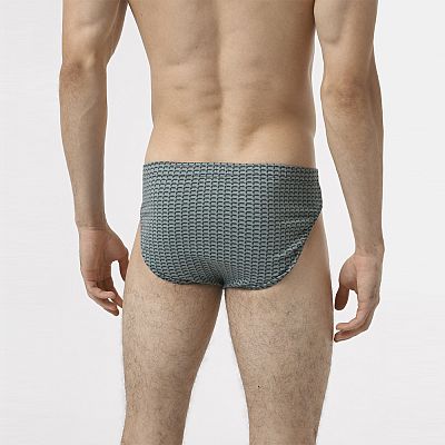 3CMP 002/01 (3CMP 002/01 Труси чол. L/чор/графіт/зел)