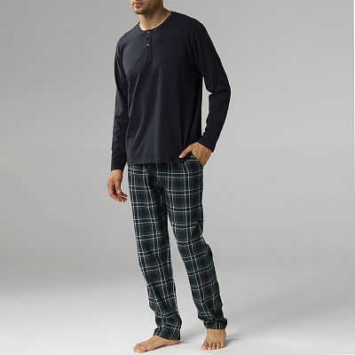 NMP 375 (NMP 375 Комплект дом. чол. (футб. дов. рук.+брюки) L/NIE/ZIE)