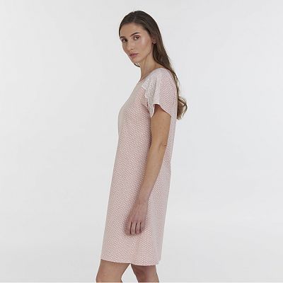 LDK 120/23/01 (LDK 120/23/01 Сорочка дом. корот. рук. XXL/рожевий)