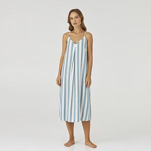 LDB 128/03/02 (LDB 128/03/02 Сорочка дом. тонк. брет. XL/блакитний)