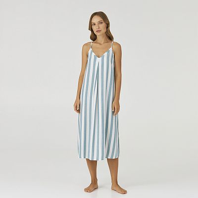 LDB 128/03/02 (LDB 128/03/02 Сорочка дом. тонк. брет. XL/блакитний)