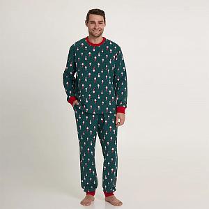 MPF 0582/08/02 (MPF 0582/08/02 Комплект дом. муж. (футб. дл. рук.+брюки) M/зел.)