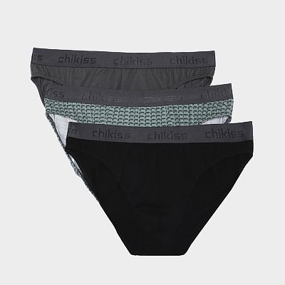 3CMP 003/01 (3CMP 003/01 Труси чол. L/чор/графіт/зел)