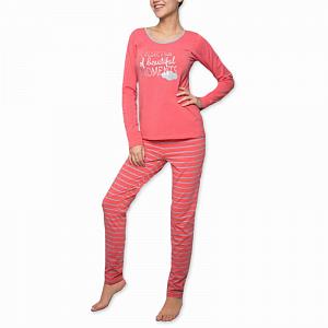 LNS 889 B5 (LNS 889 B5 Пижама жен. (футб. дл.рук.+брюки) S/COR)