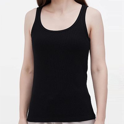 CLV 300/04 (CLV 300/04 Майка жін. шир. брет. L/чорний)