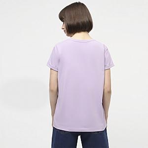 CLV 002/008 (CLV 002/008 Футболка жен. кор. рук. S/лиловий)