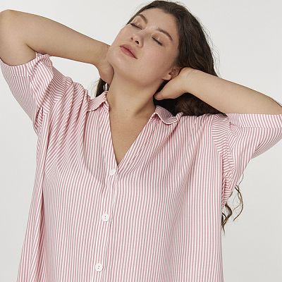 LDB 126/19/01 (LDB 126/19/01 Сорочка дом. корот. рук. S/рожевий)