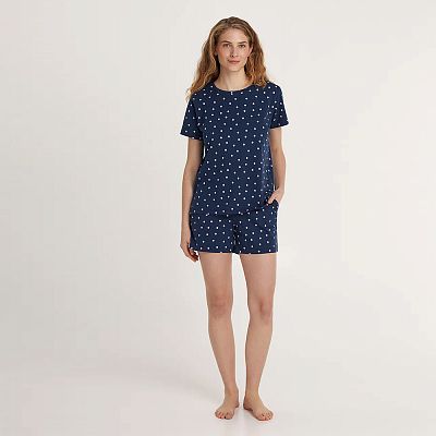 LPK 2970/30/03 (LPK 2970/30/03 Комплект дом. жін. (футб. кор. рук.+шорти) S/син.)