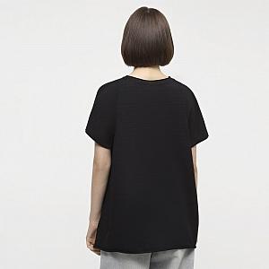 CLO 101/004 (CLO 101/004 Футболка жін. OVERSIZE чорний)