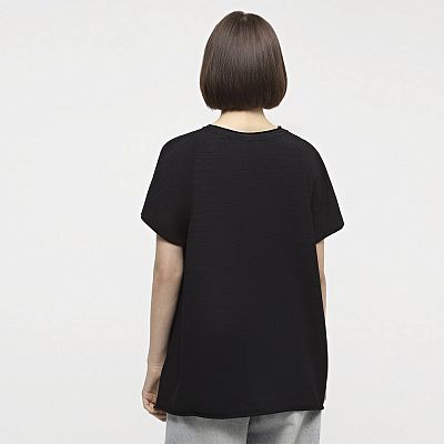 CLO 101/004 (CLO 101/004 Футболка жін. OVERSIZE чорний)