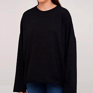 CLO 001/004 (CLO 001/004 Лонгслив OVERSIZE черный)