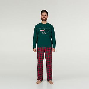 MPF 0580/02/01 (MPF 0580/02/01 Комплект дом. чол. (футб. дов. рук.+брюки) S/зелений)