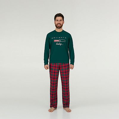 MPF 0580/02/01 (MPF 0580/02/01 Комплект дом. чол. (футб. дов. рук.+брюки) S/зелений)