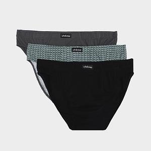 3CMP 002/01 (3CMP 002/01 Труси чол. L/чор/графіт/зел)