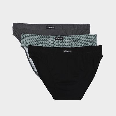 3CMP 002/01 (3CMP 002/01 Труси чол. L/чор/графіт/зел)