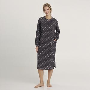 LDF 121/47/01 (LDF 121/47/01 Сорочка дом. жен. дл. рук. S/корич.)