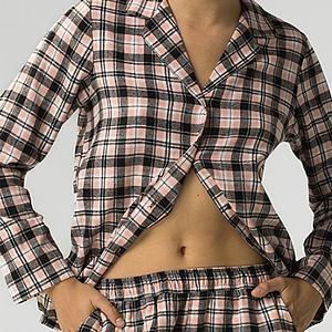 NLP 486 (NLP 486 Комплект дом. жін. ( футб. дов. рук. + брюки) XL/CZA/BEZ)