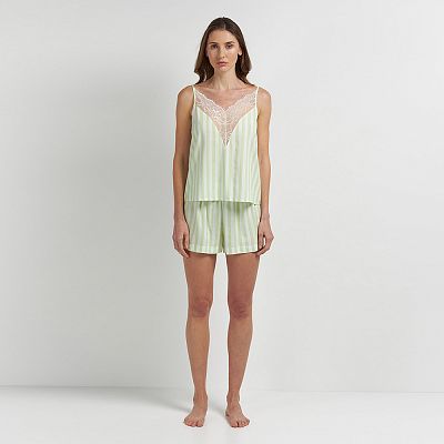 LPB 4772/10/01 (LPB 4772/10/01 Комплект дом. жін. (майка тонк. брет.+шорти) S/крем.)