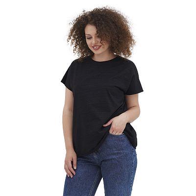 CLO 101/004 (CLO 101/004 Футболка жін. OVERSIZE чорний)