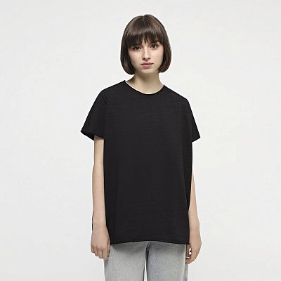 CLO 101/004 (CLO 101/004 Футболка жін. OVERSIZE чорний)