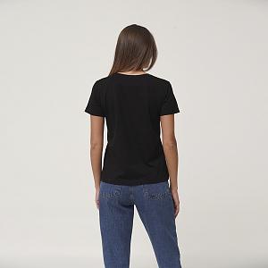 CLV 200/02 (CLV 200/02 Футболка жен. кор. рук. S/черный)