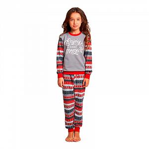 GNP 016/004  (GNP 016/004 Комплект дом. девоч. (футб. дл. рук.+брюки) p.104/сер.)