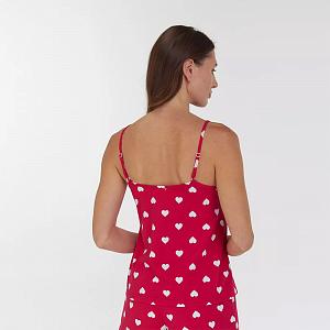 LPK 4070/40/01 (LPK 4070/40/01 Комплект дом. жін. (майка тонк. брет.+шорти) M/рожевий)