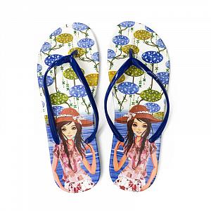 L1002 GIRL (L1002 GIRL Сланцы пляж. жен. син. 36)