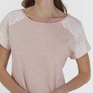 LDK 120/23/01 (LDK 120/23/01 Сорочка дом. корот. рук. XXL/рожевий)