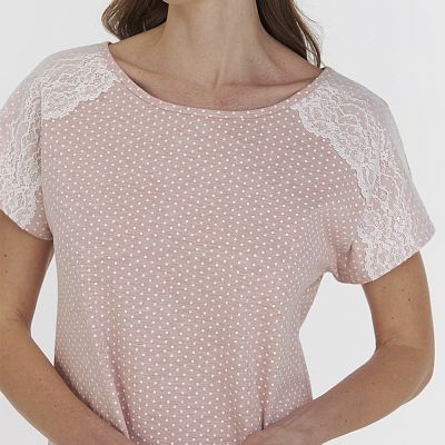 LDK 120/23/01 (LDK 120/23/01 Сорочка дом. корот. рук. XXL/рожевий)