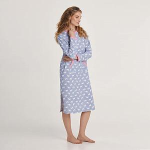 LDF 121/50/01 (LDF 121/50/01 Сорочка дом. жен. дл. рук. S/фіо.)