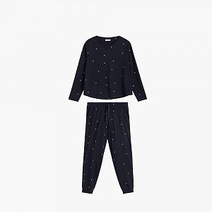 NLP 481 (NLP 481 Комплект дом. жін. ( футб. дов. рук. + брюки) L/GRA)