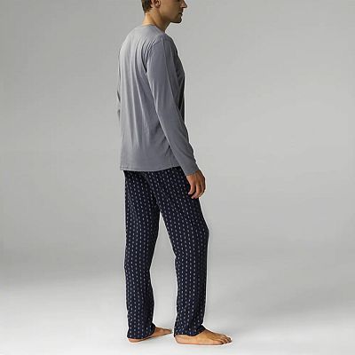 NMP 373 (NMP 373 Комплект дом. чол. (футб. дов. рук.+брюки) XL/SZA/GRA)