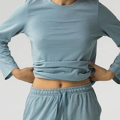 NLP 483 (NLP 483 Комплект дом. жін. ( футб. дов. рук. + брюки) S/KAN)