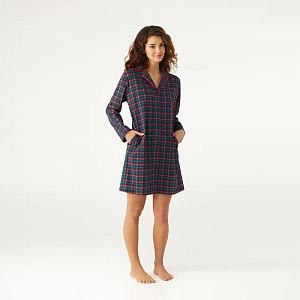 LDK 126/12/01 (LDK 126/12/01 Сорочка дом. жін. довг. рук.  M/син.)