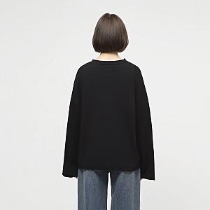 CLO 001/004 (CLO 001/004 Лонгслив OVERSIZE черный)