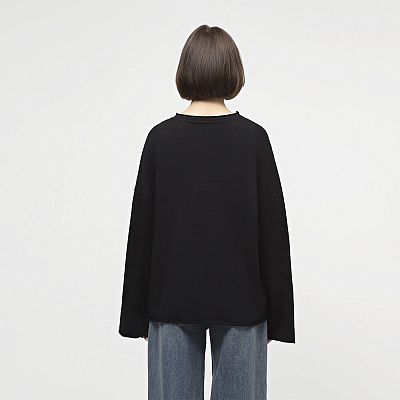 CLO 001/004 (CLO 001/004 Лонгслив OVERSIZE черный)