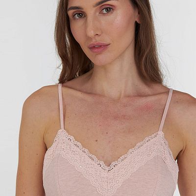 LDK 118/20/01 (LDK 118/20/01 Сорочка дом. тонк. брет. M/рожевий)