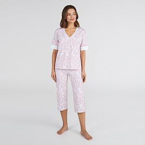 LPK 2690/02/01 (LPK 2690/02/01 Комплект дом. жін. (футб. кор. рук.+бріджи) S/білий)